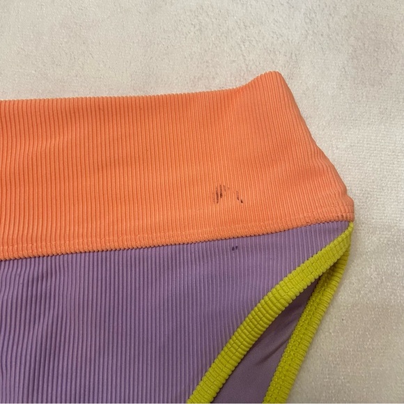 New! Beach Riot Emmy Purple Sundazed colorblock Bikini Bottom 3925 - Picture 3 of 10